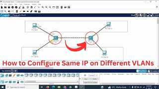 How to Configure Same IP on Different VLANs  Basic Switch Configuration [upl. by Kaile]