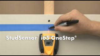 How to Use a Zircon StudSensor i65 OneStep Center Finding Stud Finder to Find Wall Studs [upl. by Aicenert]