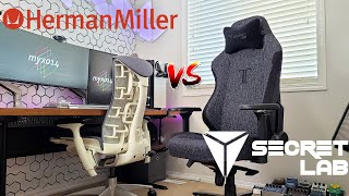 The TITAN Of All Gaming Chairs  Secretlab Titan vs Herman Miller Embody vs Steelcase Leap V2 Review [upl. by Enailil645]