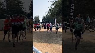 Le Mans Start for the Single Speed race at Washougal MTB 72724 bike mtb community [upl. by Acimahs]