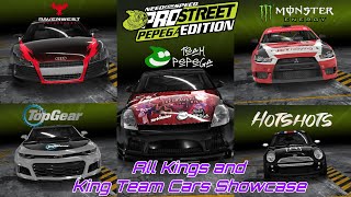 Need for Speed ProStreet Pepega Edition All Kings and Kings Team Cars Entourage Showcase [upl. by Bone611]