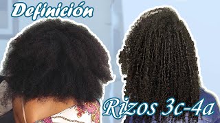 Como DEFINIR el cabello AFRO RIZADO 3C 4A  DEFINICIÓN DE RIZOS FÁCIL [upl. by Ahsied]