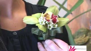 Westmount Florist  How to put on a Corsage [upl. by Erihppas]