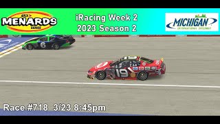 Jeremy Mayfield Got Wrecked  ARCA Series at Michigan iRacing 2023 Season 2 Week 2 [upl. by Bonita]