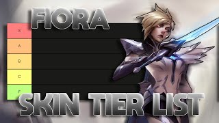 TIER LIST DAS SKINS DA FIORA MUITO ODIADA [upl. by Idnic]