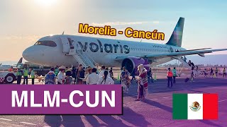 Vuelo inaugural  Morelia  Cancún  Volaris  Airbus A320 NEO [upl. by Cerys107]