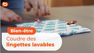 DIY lingettes démaquillantes Nathalie couture easy [upl. by Eidur127]