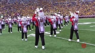 Badger Band PreGame at Michigan Stadium 10116 [upl. by Ardnassac]