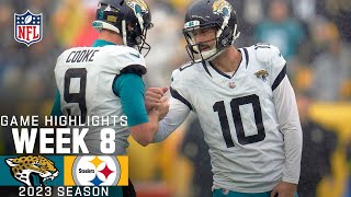 Jacksonville Jaguars vs Pittsburgh Steelers Game Highlights  NFL 2023 Week 8 [upl. by Raynor180]