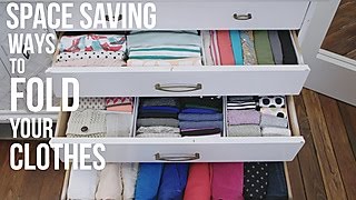 How to Fold Your Clothes to Save Space  HGTV [upl. by Marlyn]