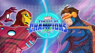 Cyclops VS Iron Man Marvel Contest of Champions [upl. by Smitty]