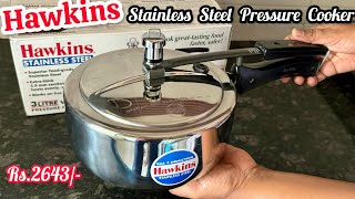 Hawkins Pressure Cooker Review  Hawkins Stainless Steel Pressure Cooker 3 Litre [upl. by Bathsheeb]