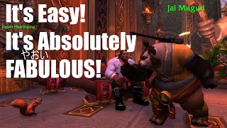 【World of Warcraft】Putting On A Shirt  Easy Cheap Pandas Fabulous [upl. by Acinorrev720]