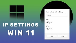 Ip Address Settings With Windows 11 For Internet Connection [upl. by Ymac]