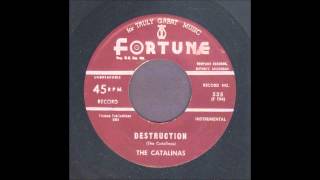 The Catalinas  Destruction  Rockabilly Instrumental 45 [upl. by Nalani299]