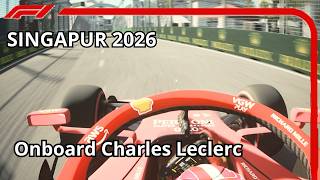 Onboard Charles Leclerc FP1 Singapur Grand prix 2026 Assetto corsa [upl. by Ainotna]