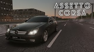 Assetto Corsa  Stockholm Night  Mercedes CLS 63  Steering Wheel Gameplay [upl. by Adyol73]