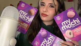 ASMR EATING MOCHI ICE CREAM mouth sounds👄 [upl. by Curr]