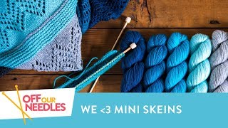 MiniSkeinMania Mini Skein Knitting Pattern Inspiration  Off Our Needles Knitting Podcast S3E13 [upl. by Aliemaj484]