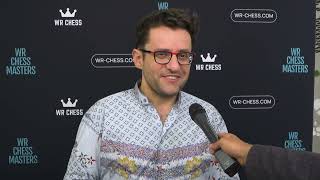 Levon Aronian  Interview after Round 8 WR Chess Master 2023 [upl. by Stanton956]