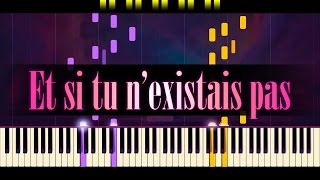 Et si tu nexistais pas Piano  JOE DASSIN [upl. by Emlin278]