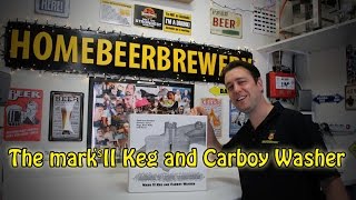 Marks II keg amp carboy washer DEMO how I use it [upl. by Elleinnod]