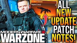 WARZONE All NEW UPDATE PATCH NOTES amp Gameplay Changes New EVENT Content Update amp More [upl. by Ahtelat]