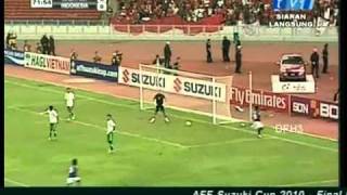 Malaysia vs Indonesia AFF Suzuki Cup 2010  Final Leg 1 [upl. by Aivatal34]