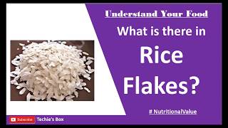 Health Tips  What is there in Rice Flakes Nutrition Value Poha [upl. by Winfred]