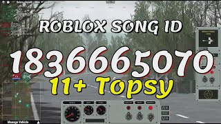 11 Topsy Roblox Song IDsCodes [upl. by Willy21]