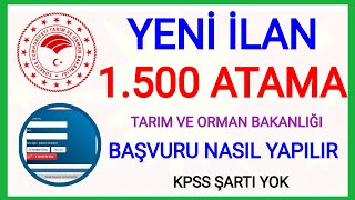 TARIM VE ORMAN BAKANLIĞI 1500 İŞÇİ✅ BAŞVURU NASIL YAPILIR HANGİ İLLER AÇILDI BAŞVURU DETAYLARI NEDİR [upl. by Gilbertina792]