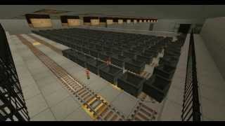 Minecraft SubwayMetroMRT System WolvHaven Metro  Palais De Royal Depot [upl. by Boyse868]