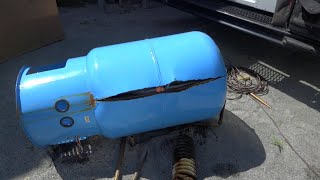 AMTROL BOILERMATE HOT WATER STORAGE TANK EXPLODED [upl. by Alegnaoj]