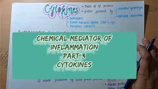 Mediators of inflammation CYTOKINES  explained with charts   Part 3 💥 [upl. by Sherwynd851]