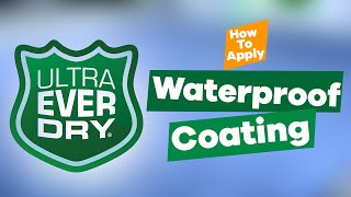 How to Apply Ultra Ever Dry Waterproof Coating  The Cary Company [upl. by Eirffej]