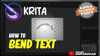 Krita How To Bend Text [upl. by Gunthar]