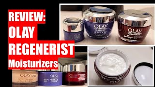 REVIEW OLAY Regenerist Moisturizers  Retinol 24  Whip  MicroSculpting [upl. by Brunella]