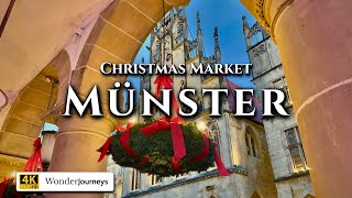 Christmas Market • Münster Walking Tour Germany [upl. by Rowell]