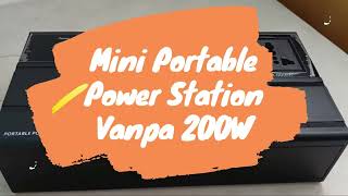 Vanpa 200W mini portable power station [upl. by Orazal]