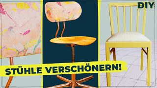 Neuer Style für alte Stühle  DIY Upcycling Stuhl [upl. by Aihgn]