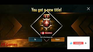 HOW TO GET OVERACHIEVER TITLE IN PUBG MOBILE [upl. by Beckman]