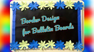 Create a Crafty Bulletin Board Border in MinutesBorders for Decoration Classroom Board [upl. by Nedah]