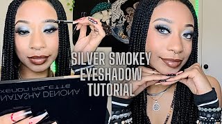 Silver Smokey Eyeshadow Tutorial ♡ [upl. by Inan]