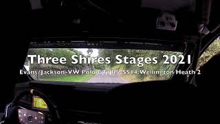 Three Shires Stages rally 2021EvansJacksonVW Polo R5IncarStage 14 [upl. by Alderman]