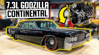 73L Godzilla Motor in a 1965 Lincoln Continental  Bagged Continental Motor Swap Ep 1 [upl. by Aikkin]