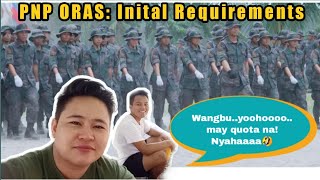 PNP ORAS Initial Requirements Explained  Wangbu Virus [upl. by Fitalludba]