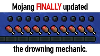 Mojang FINALLY updated the drowning mechanic [upl. by Giraldo]