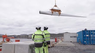 Hywind Tampen – Assembly of the world’s largest floating wind farm [upl. by Llirret]