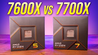 6 or 8 Cores AMD Ryzen 5 7600X vs Ryzen 7 7700X [upl. by Sisi431]