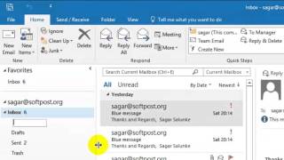 How to create new folder in Outlook [upl. by Yarod]